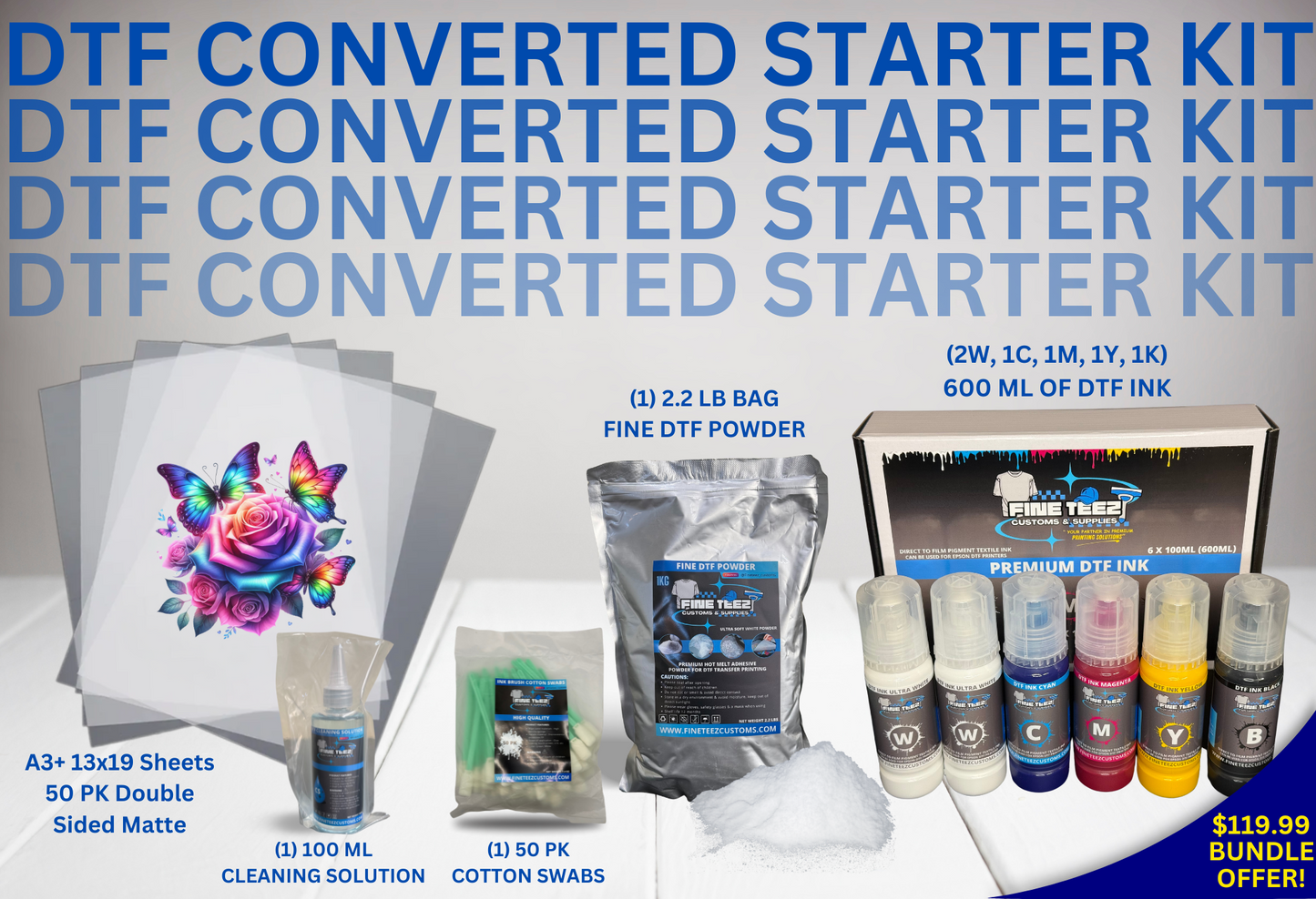 DTF Start Kit for Converted Printers