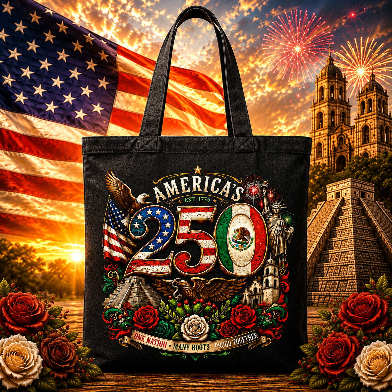 America's 250th with Mexican Heritage Limited Edition Tote