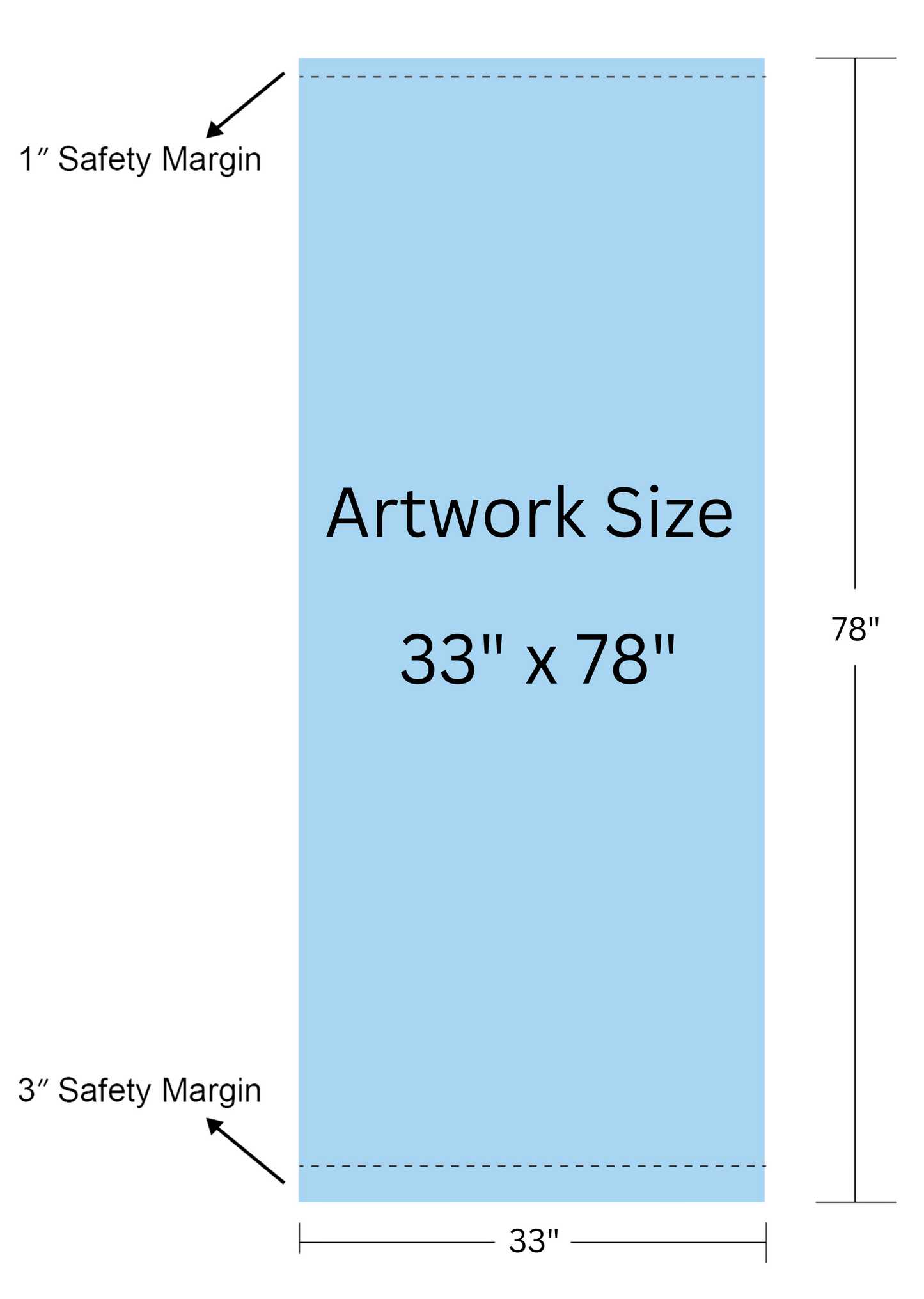 Retractable Banner 33" x 78"