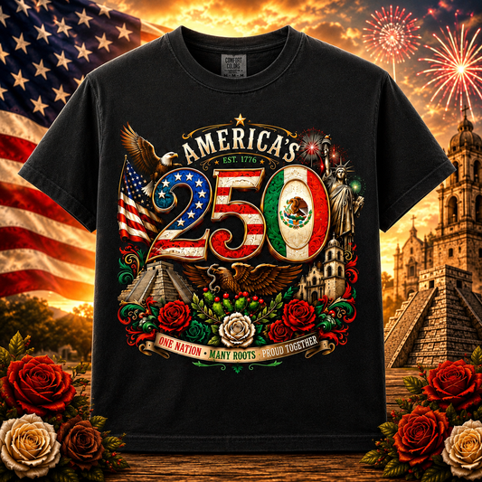 America's 250th with Mexican Heritage Limited Edition Shirt