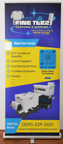 Retractable Banner 33" x 78"