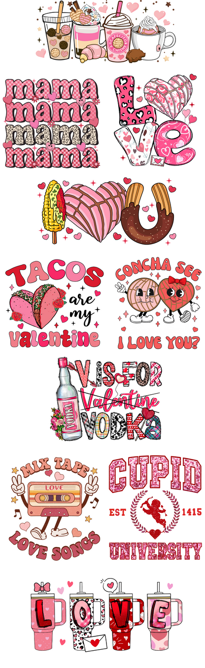 Valentines DTF Print Pack (10)